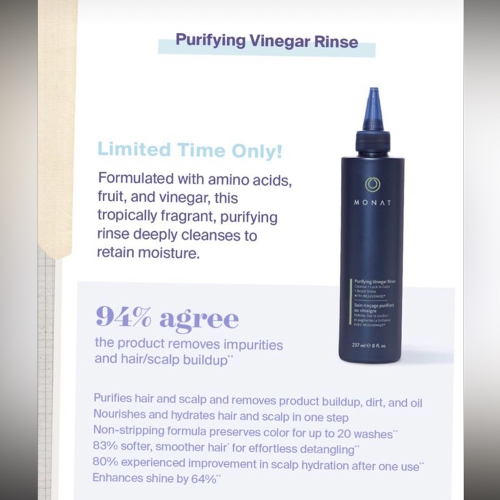 Monat Purifying Vinegar Rinse